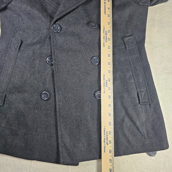 NEW Ambiance Apparel Charcoal Gray Women's Peacoat - Size Medium - Picture 7 of 7